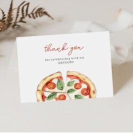 Pizza Födelsedag Tack Kort