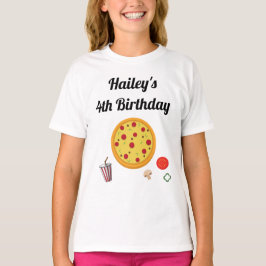 Pizza Födelsedagsfest T-Shirt