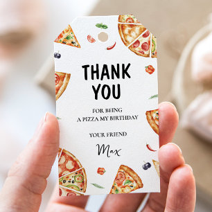 Pizza Födelsedagspresent Tag Presentetikett