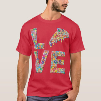 Pizza Food Älskare Kärlek Flowers 16163207 T Shirt