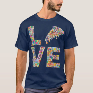 Pizza Food Älskare Kärlek Flowers 16173208 T Shirt
