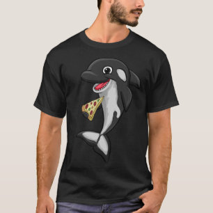 Pizza Food Kärlek Killer Whale Orca Animal Women T Shirt