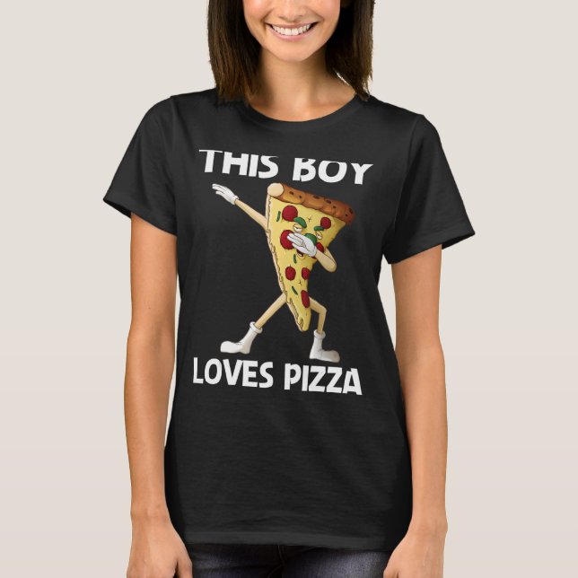 Pizza for Boys Kids Pizza Slice Italy Food T Shirt (Framsida)