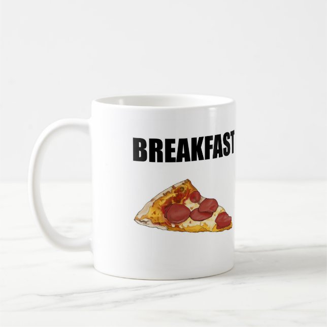 Pizza för frukostmugg kaffemugg (Vänster)