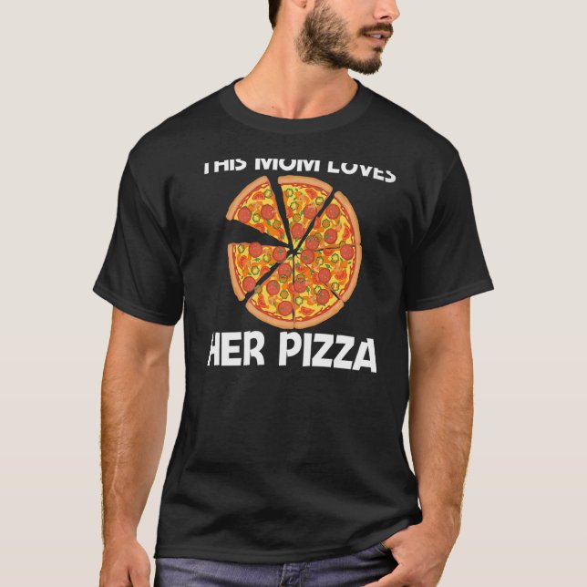 Pizza for Mamma Mor italiensk Pizza Slice Food T Shirt (Framsida)