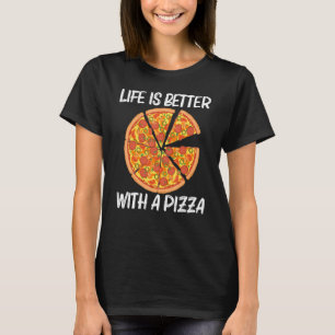 Pizza För manar Women Italy Pizza Slice Food T Shirt