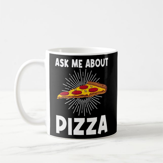 Pizza För manar Women Kids Italienska Pizza Slice Kaffemugg (Vänster)