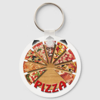Pizza från tangentbordet nyckelring