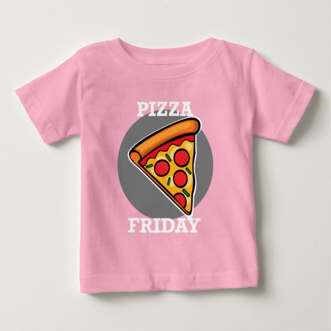 Pizza Fredag Design - Baby Bra Jersey T-Shirt (Framsida)