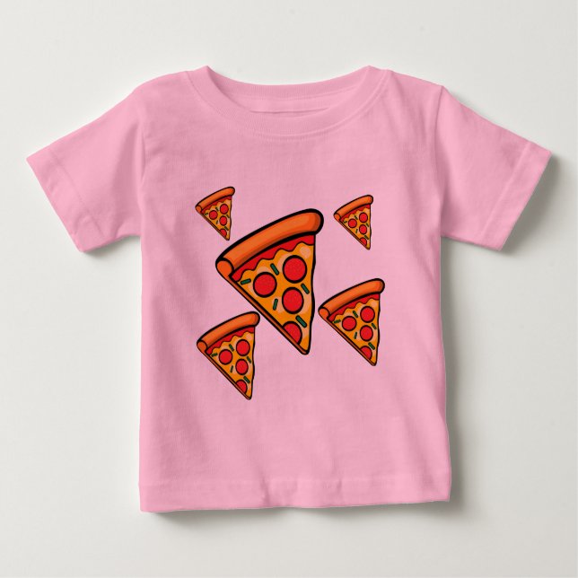 Pizza Fredag Design - Baby Bra Jersey T-Shirt (Framsida)