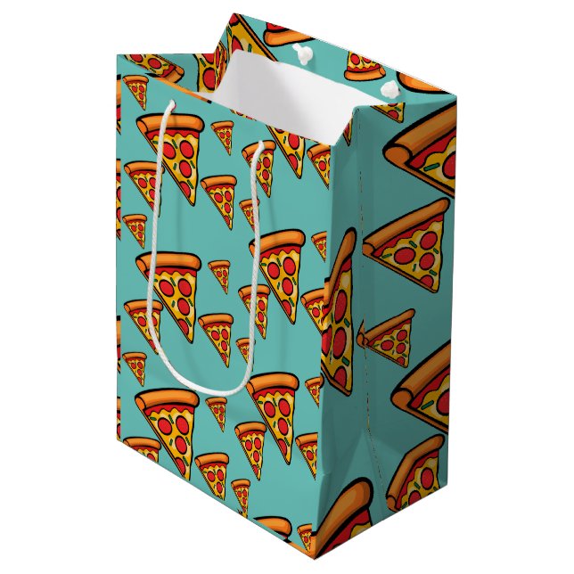 Pizza Fredag Design - Gift Bag - Medium (Framsidan Vinklad)