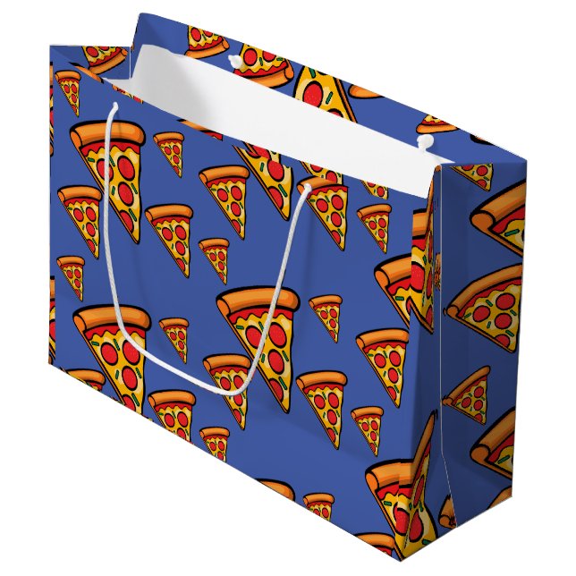 Pizza Fredag design - Gift Bag - stor (Framsidan Vinklad)
