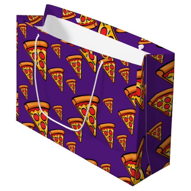 Pizza Fredag design - Gift Bag - stor (Framsidan Vinklad)