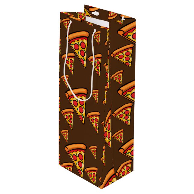 Pizza Fredag Design - Gift Bag - Vin (Framsidan Vinklad)