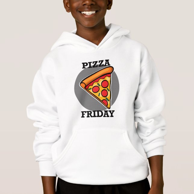Pizza Fredag Design - Kids'Pullover Hoodie T Shirt (Framsida)