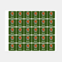 Pizza Fredag Design - Litet fyrkantsbeklädnadsetik