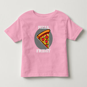 Pizza Fredag Design - Småbarn Bra Jersey T-Shirt