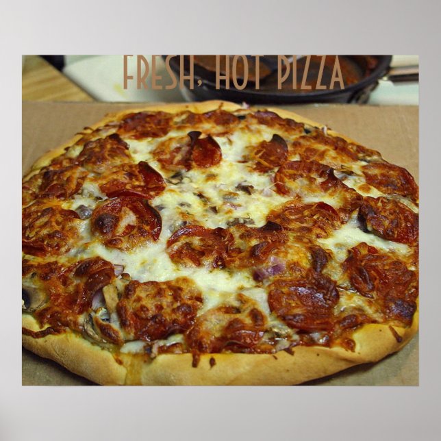 PIZZA FRESH HETT ART POSTER (Framsidan)