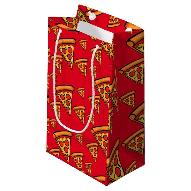 Pizza Friday Design - Presentpåse - Liten (Framsidan Vinklad)