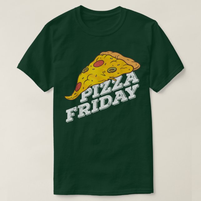 Pizza Friday Pizza lover T-Shirt (Design framsida)