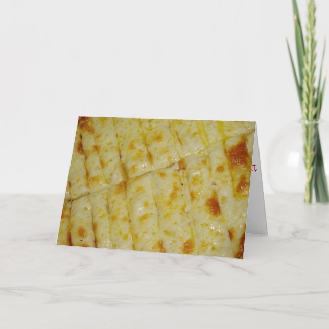 "Pizza Frie"-födelsedagskort Kort (Framsida)