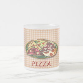 Pizza Frostad Glasmugg