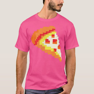 Pizza Funny Fast Food Pixel Art Video Gamer-spel T Shirt
