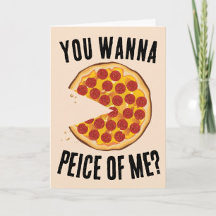 PIZZA FUNNY HUMOROUS BIRTHDAY CARD KORT