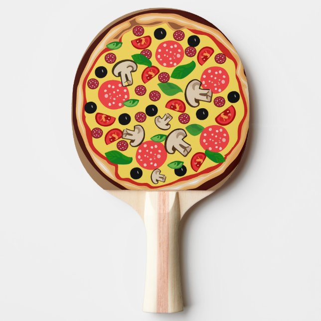 PIZZA FUNNY PING PONG PADDLE PINGISRACKET (Framsidan)