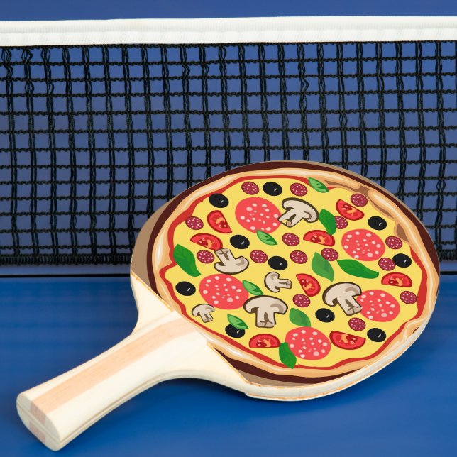 PIZZA FUNNY PING PONG PADDLE PINGISRACKET (Insitu)