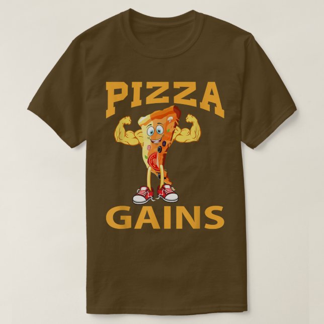 Pizza Gains, Gym 16373233 T Shirt (Design framsida)