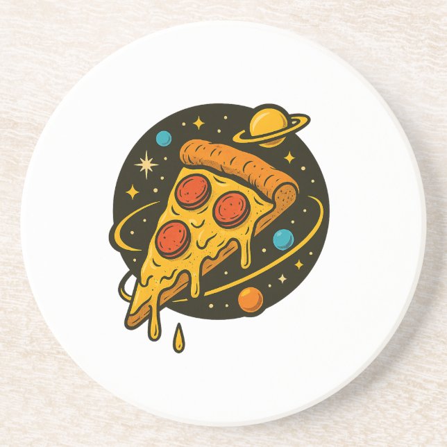 Pizza Galaxy - Cosmic Slice of Flavor Underlägg (Framsidan)