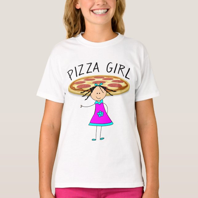 PIZZA GIRL T-shirts (Framsida)