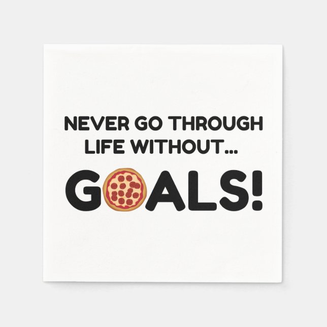 PIZZA GOALS PAPPERSSERVETT (Framsidan)