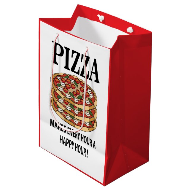 Pizza Gör Varje Timme Till En Glad Timme Pizza (Framsidan Vinklad)