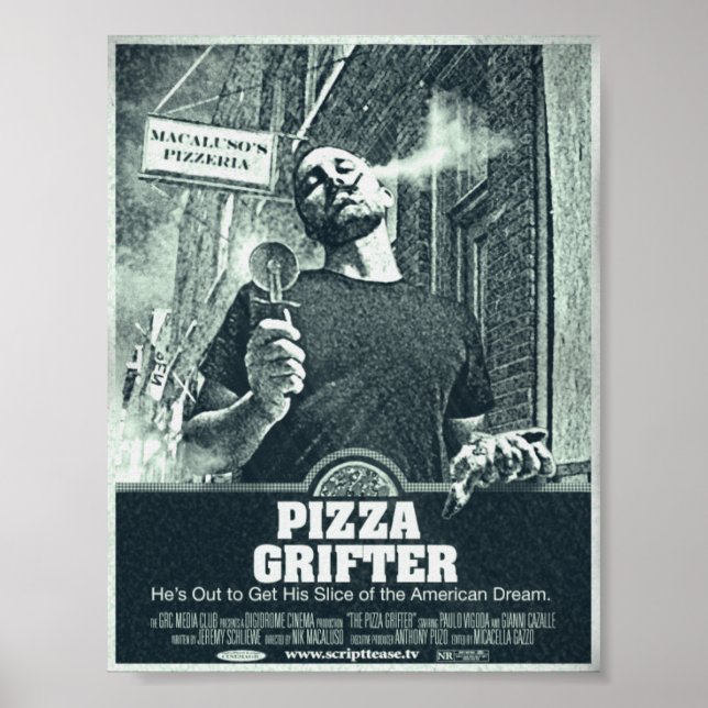 PIZZA GRIFTER POSTER (Framsidan)