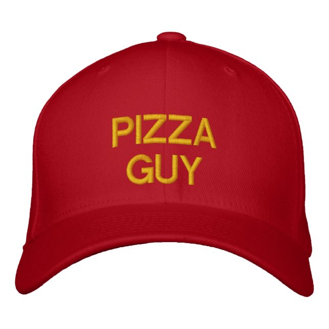 PIZZA GUY - Anpassade Baseball Cap Broderad Keps (Framsida)