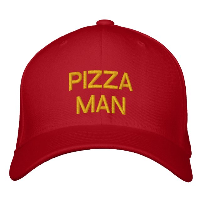 PIZZA GUY - Anpassade Baseball Cap Broderad Keps (Framsida)