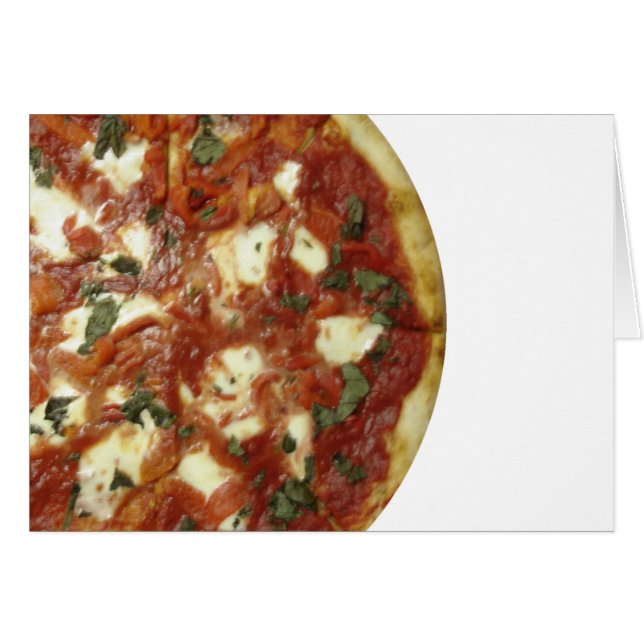 Pizza! Hälsningskort (Framsidan Horizontal)