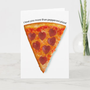 Pizza-hälsningskort Helgkort