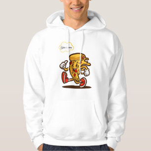 pizza, här i kom hoodie