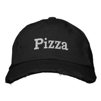 Pizza Hat Embroired Broderad Keps
