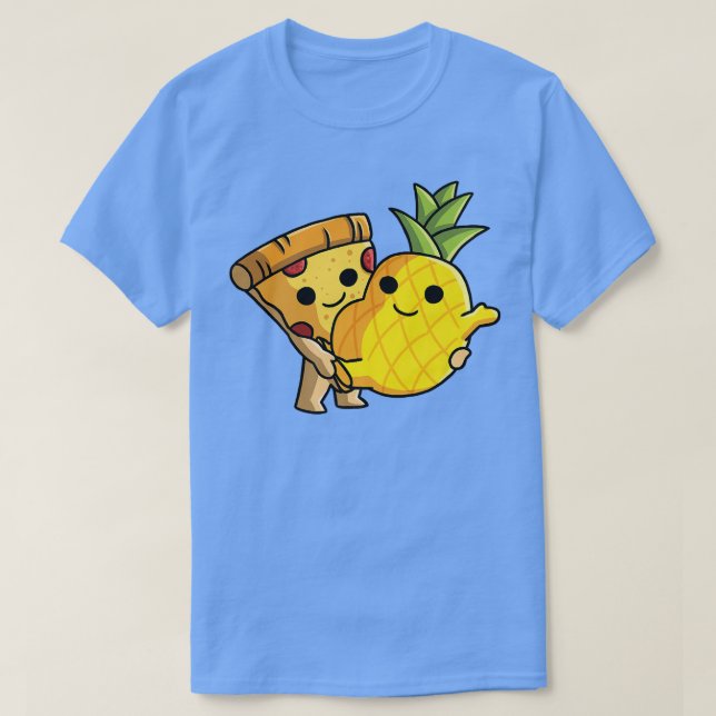 Pizza Hawaii älskare dans pose Pineapple och Pi T Shirt (Design framsida)