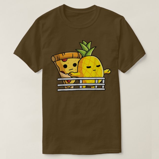 Pizza Hawaii Älskare Pose Pineapple och Pizza vid  T Shirt (Design framsida)