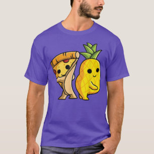 Pizza Hawaii Couple Dance Pineapple och Pizza Kärl T Shirt