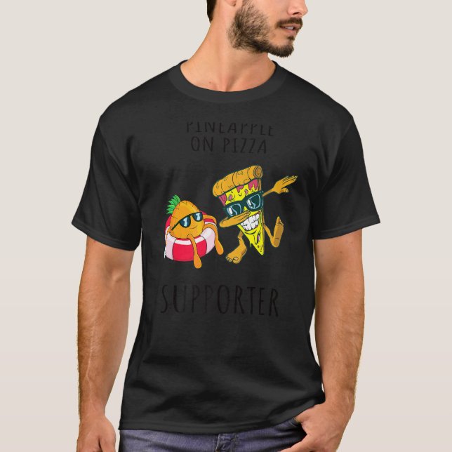 Pizza Hawaii Pineapple Pizza Food  7 T Shirt (Framsida)