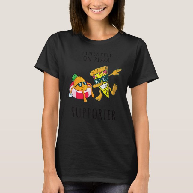Pizza Hawaii Pineapple Pizza Food  7 T Shirt (Framsida)