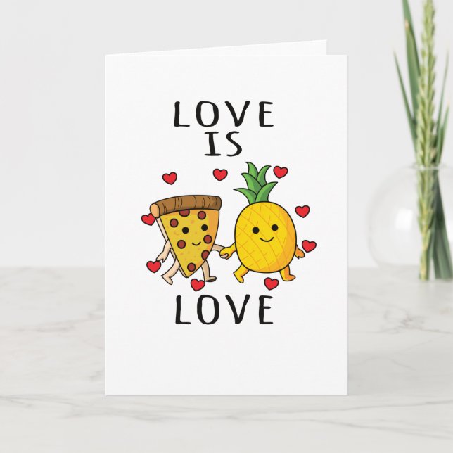 Pizza Hawaii Pineapple Pizza Food Kort (Framsida)