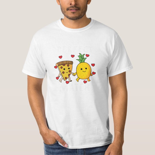 Pizza Hawaii Pineapple Pizza Food T Shirt (Framsida)