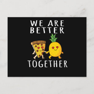 Pizza Hawaii Pineapple Pizza Food Vykort